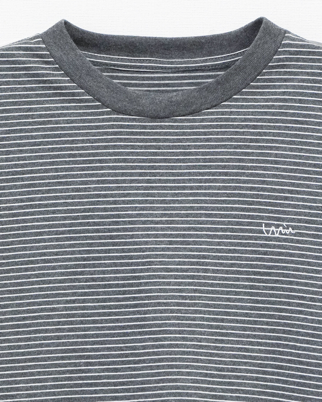 【KIDS】ボーダーロングTシャツ_Gray