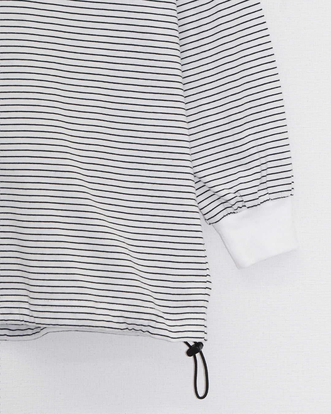 【KIDS】ボーダーロングTシャツ_White