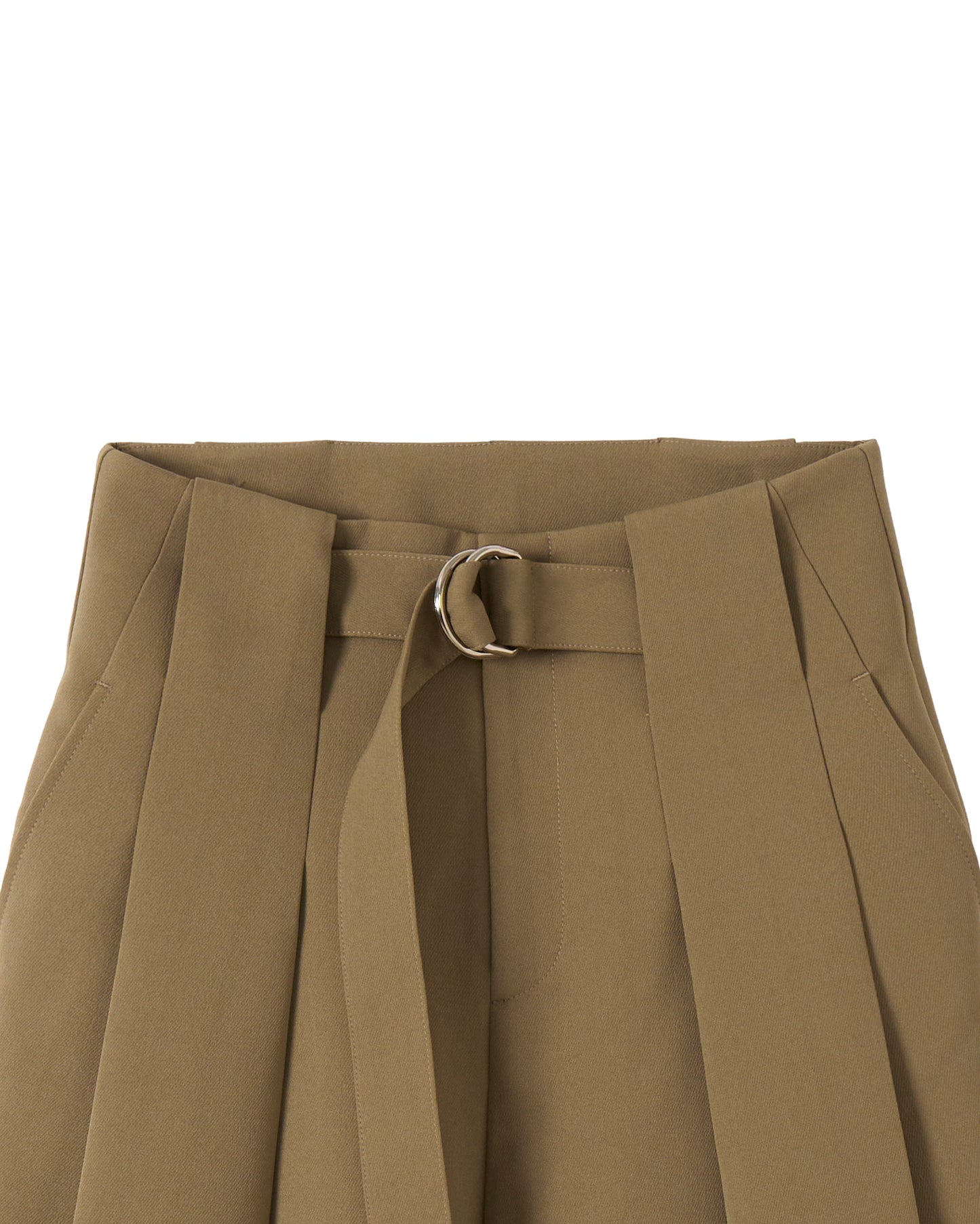 タックベルトパンツ_Khaki