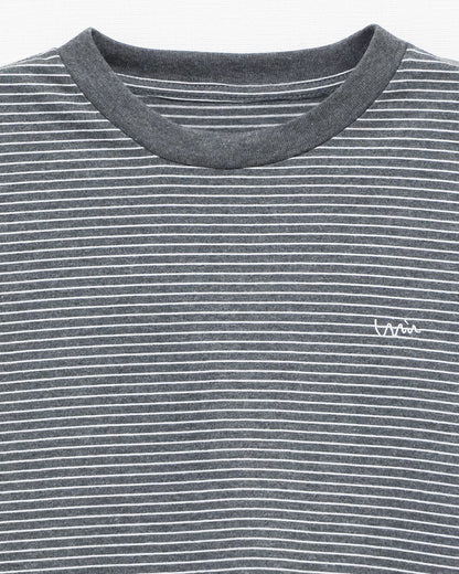 【KIDS】ボーダーロングTシャツ_Gray