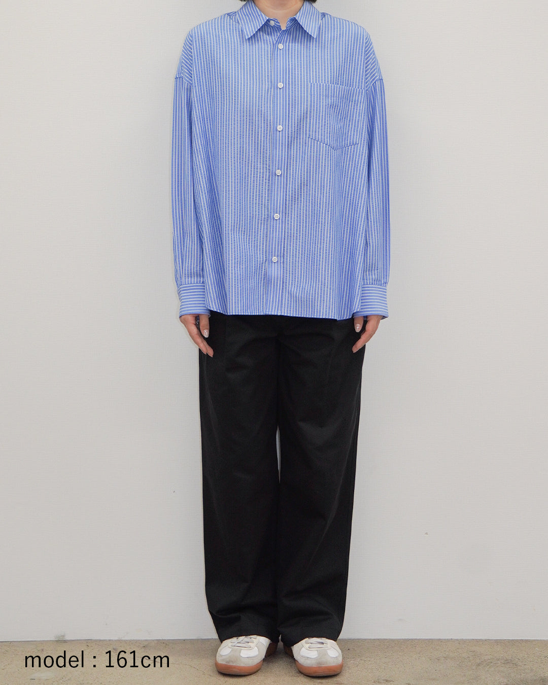 I'm in サニーニンサイドシャツ ブルーストライプ I'm in】サニーインサイドシャツ_Blue – I'm in