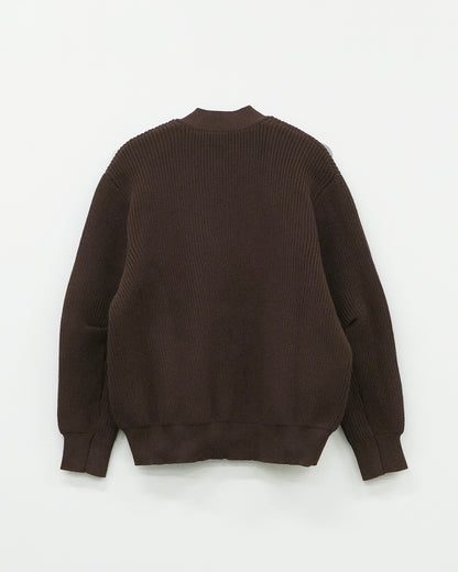 サイドスリットカーディガン_Brown
