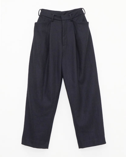 ウールブルゾン&パンツセットアップ_Navy