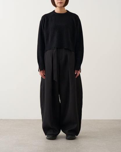 ダメージニット_Black
