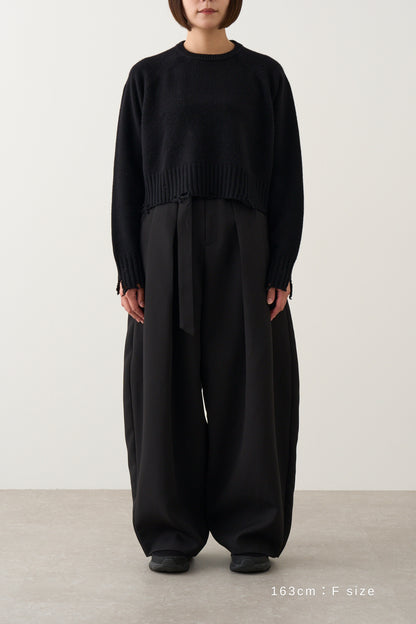 ダメージニット_Black