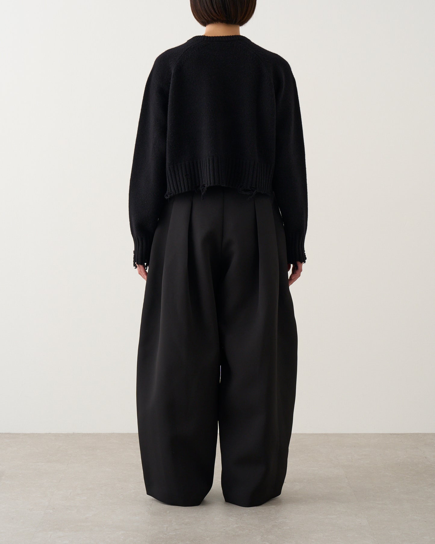 ダメージニット_Black