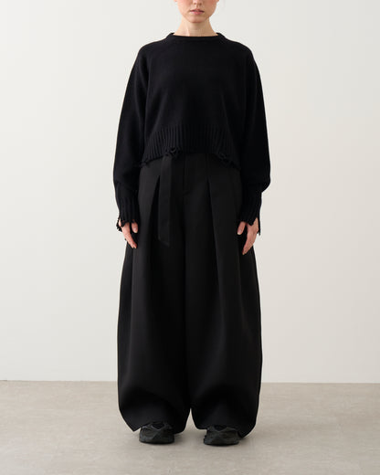 ダメージニット_Black