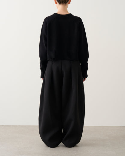 ダメージニット_Black