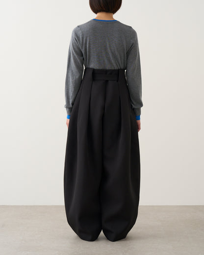 タックベルトパンツ_Black
