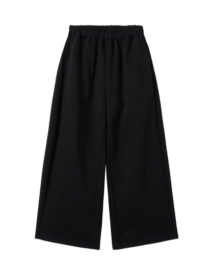 ギャザースウェットパンツ_Black