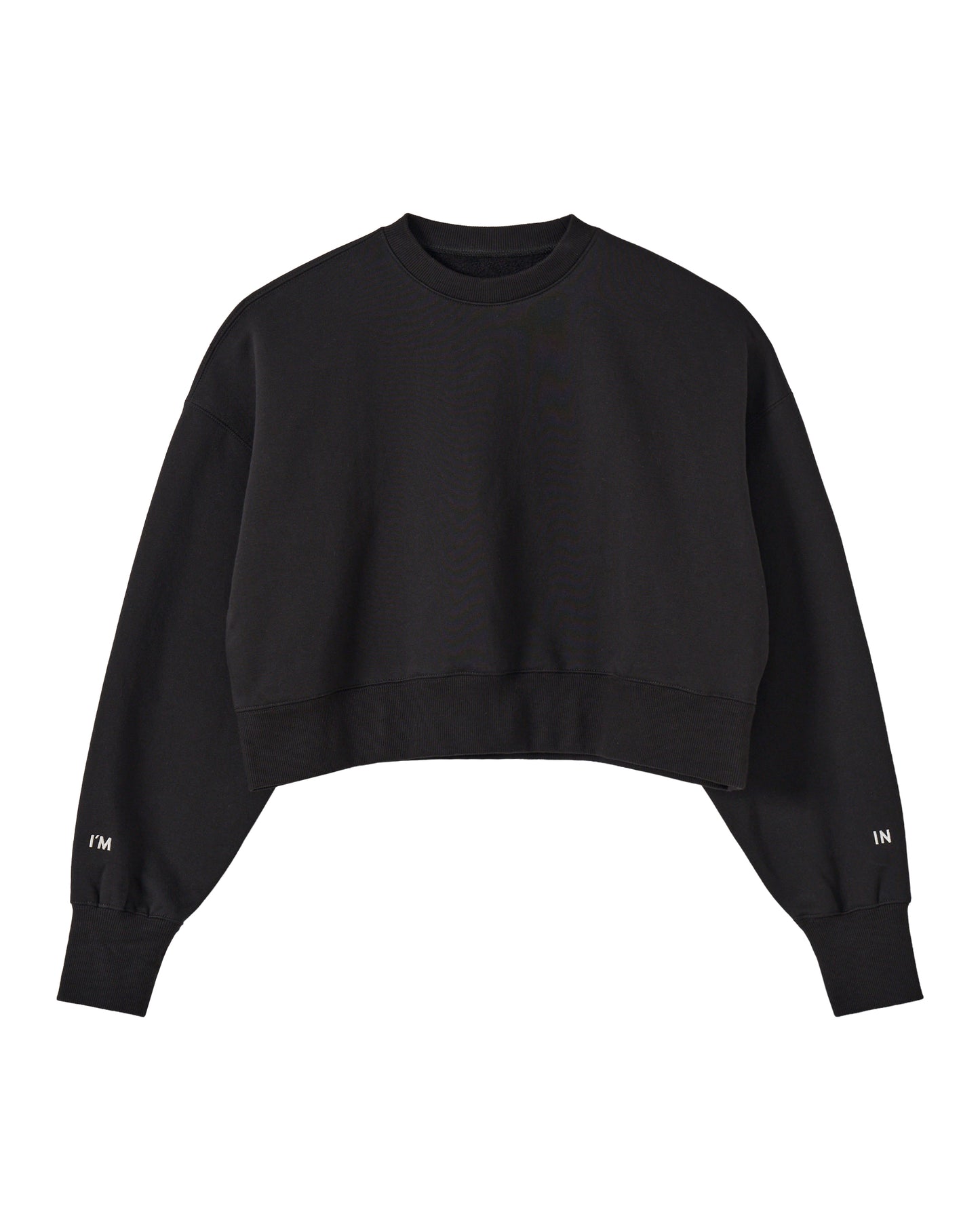 I'M IN ロゴスウェットトップス_Black