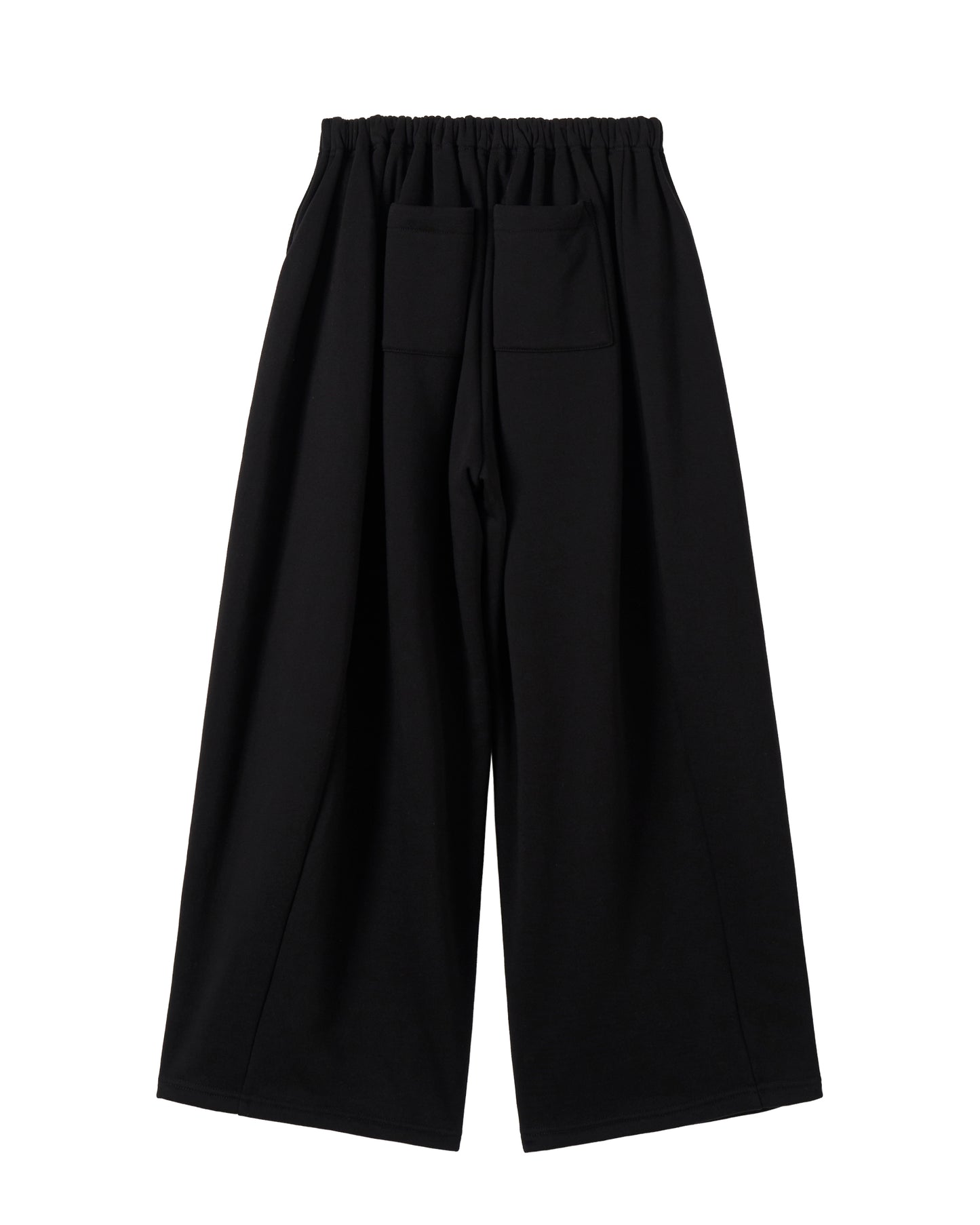 ギャザースウェットパンツ_Black