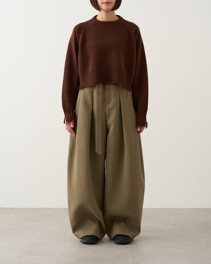 ダメージニット_Brown