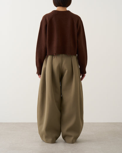 ダメージニット_Brown