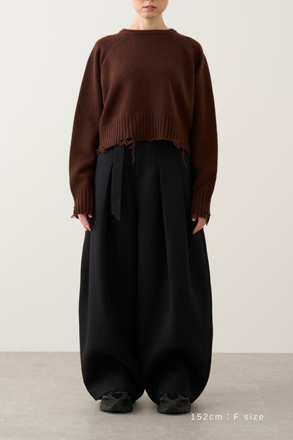 ダメージニット_Brown