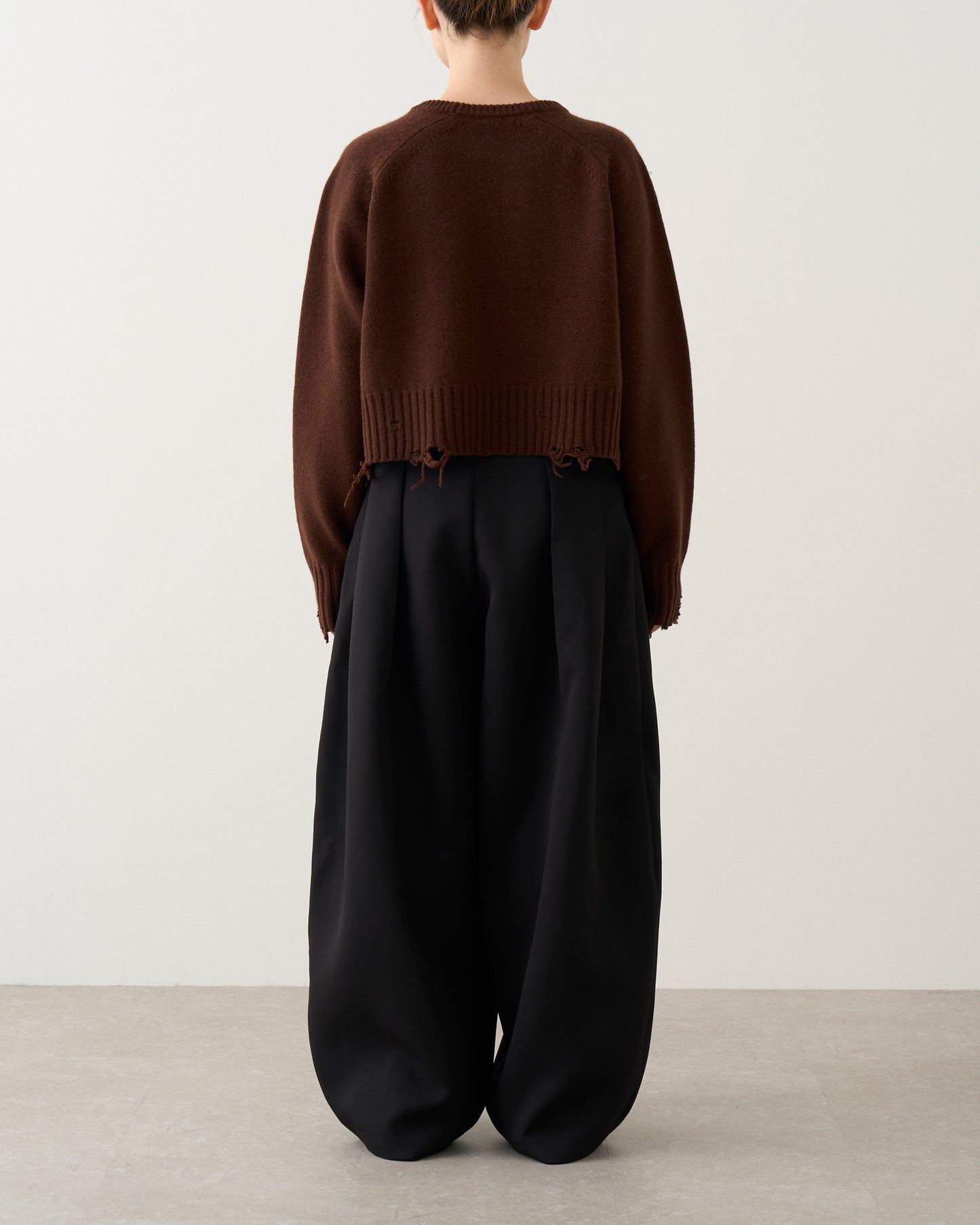ダメージニット_Brown
