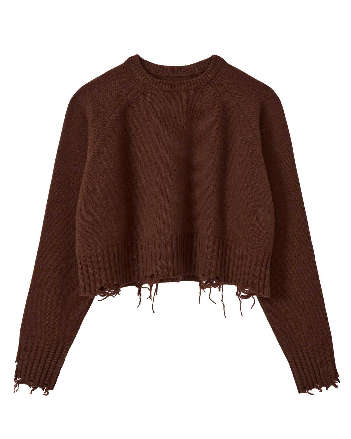 ダメージニット_Brown