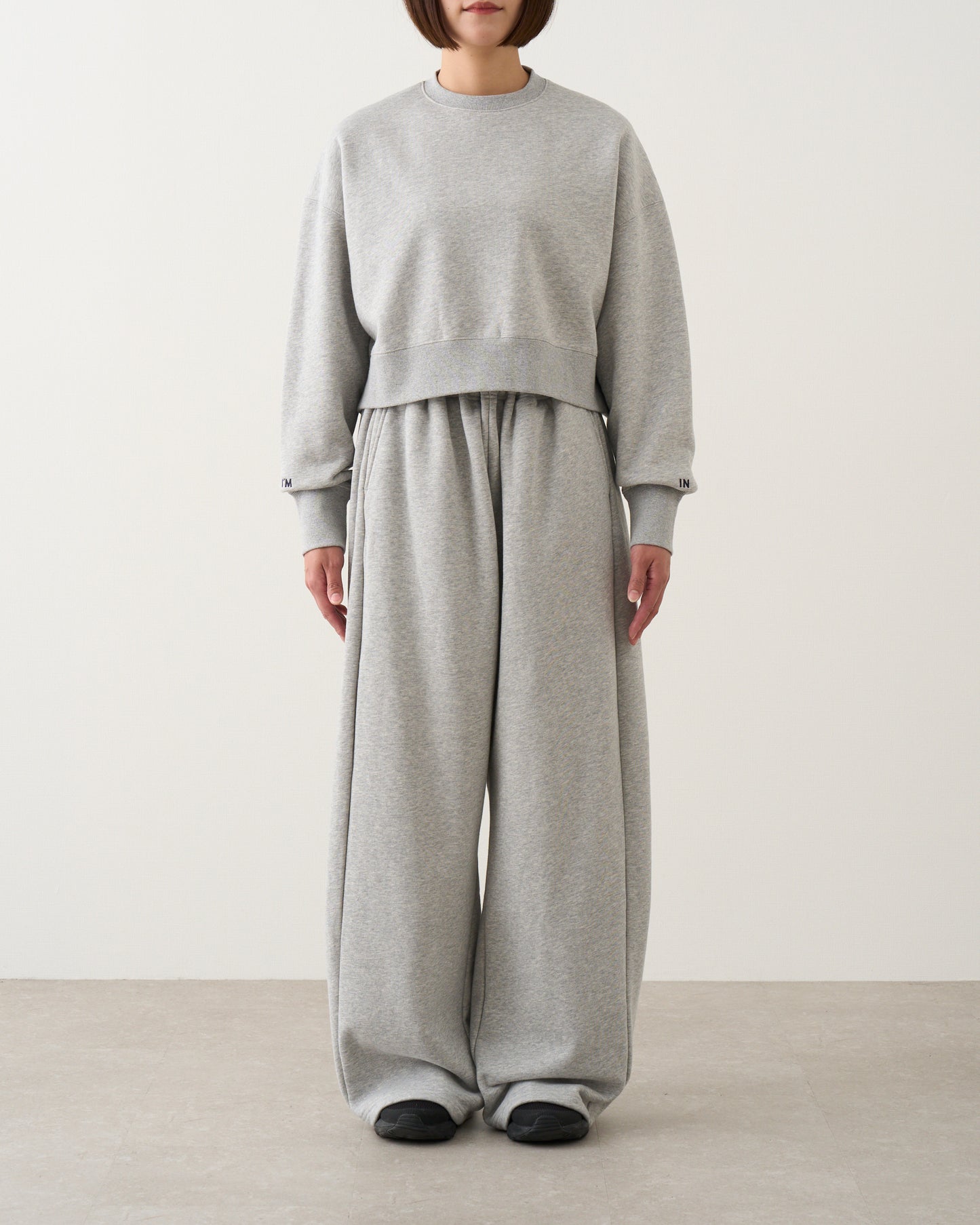ギャザースウェットパンツ_Gray