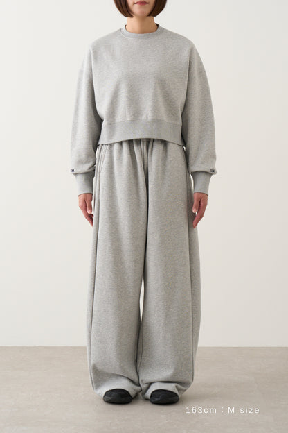 ギャザースウェットパンツ_Gray