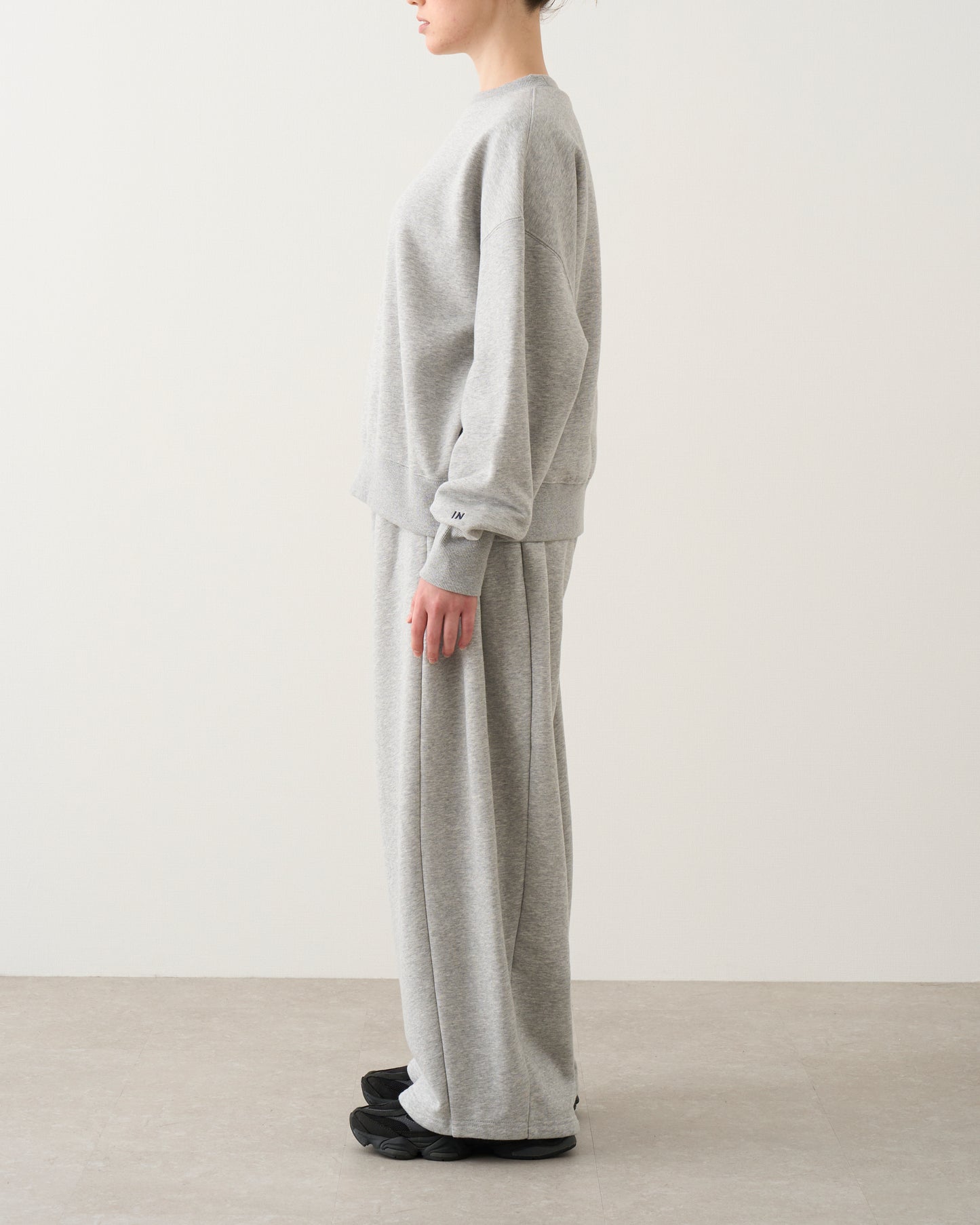ギャザースウェットパンツ_Gray