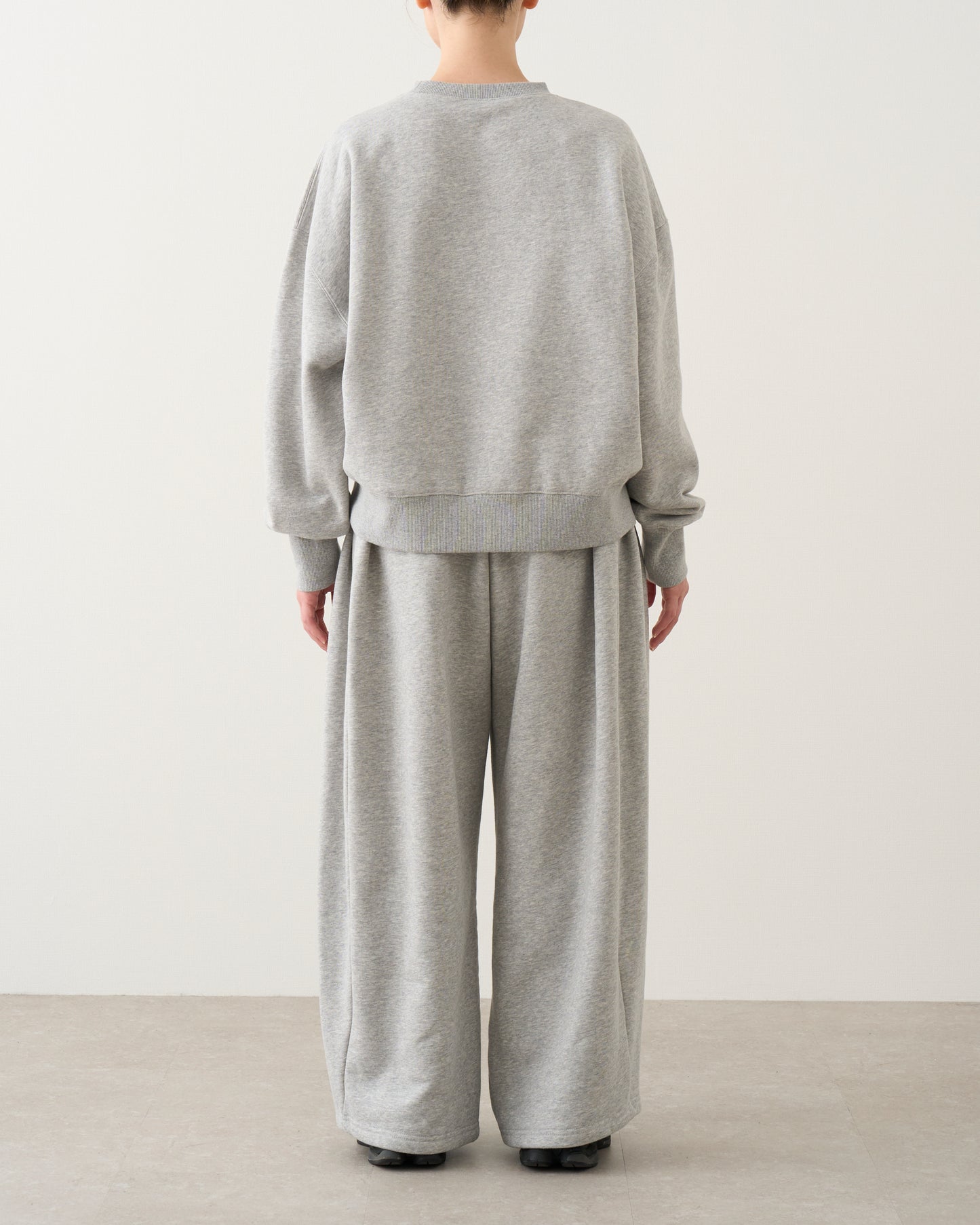 ギャザースウェットパンツ_Gray