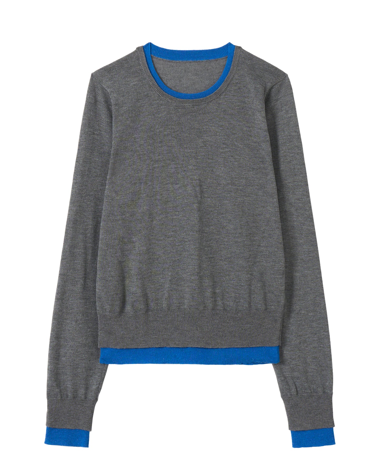 ラインカラーニット_Gray
