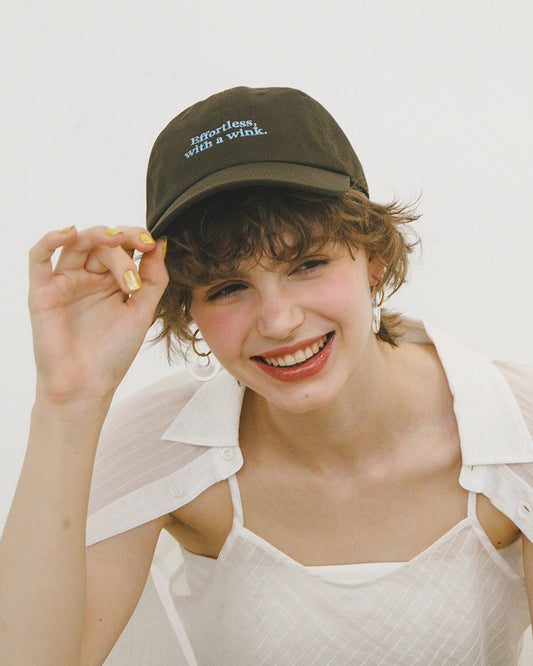 ＜coming soon＞メッセージキャップ_Brown