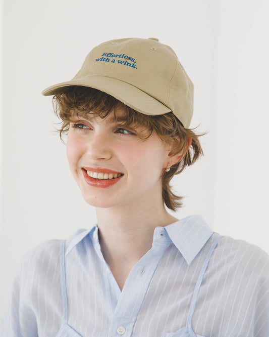 ＜coming soon＞メッセージキャップ_Beige