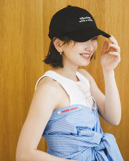 【Ｉ’ｍ ｉｎ】メッセージキャップ_Black