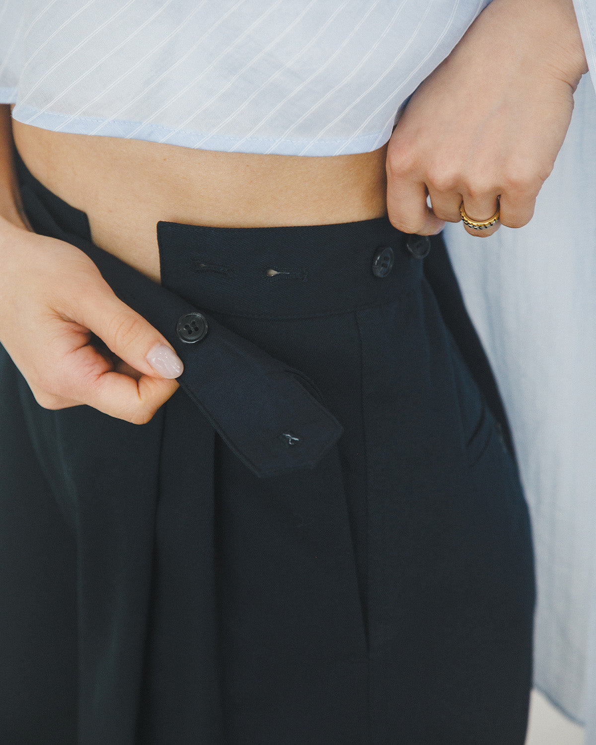 ＜coming soon＞アジャストチノパン_Navy