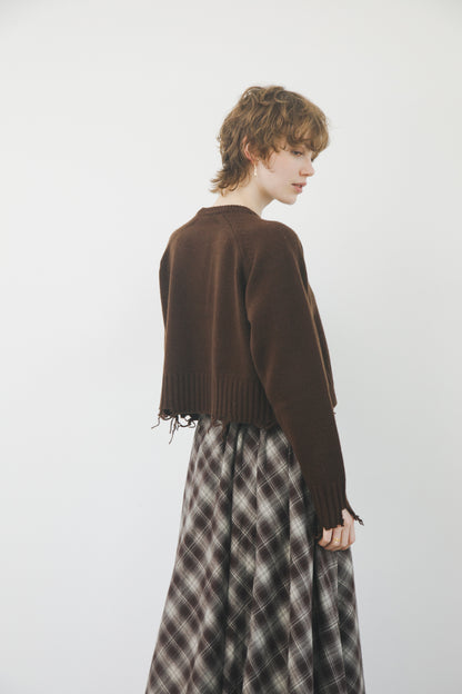 ダメージニット_Brown