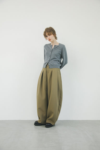 タックベルトパンツ_Khaki