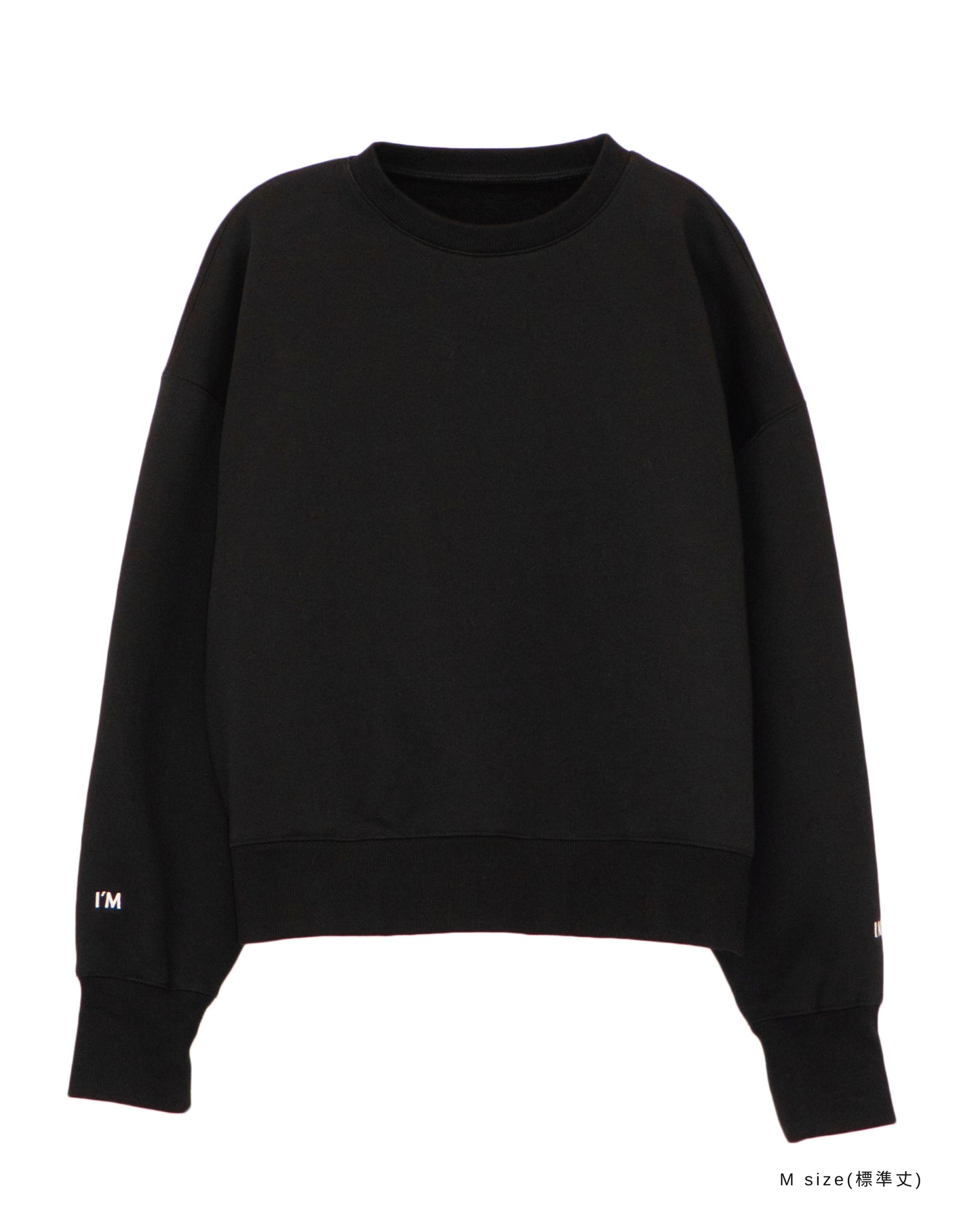 I'M IN ロゴスウェットトップス_Black