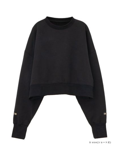 I'M IN ロゴスウェットトップス_Black