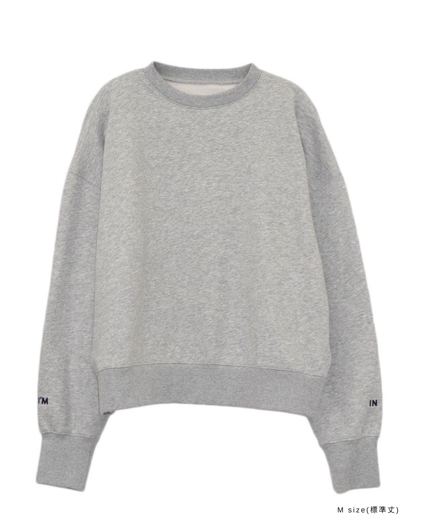 I'M IN ロゴスウェットトップス_Gray