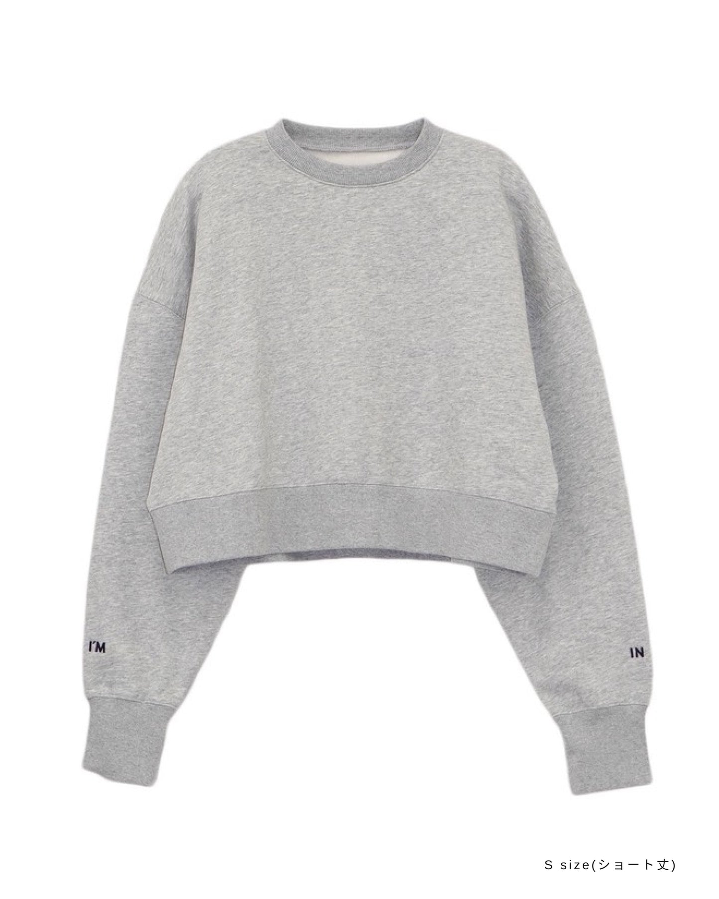 I'M IN ロゴスウェットトップス_Gray
