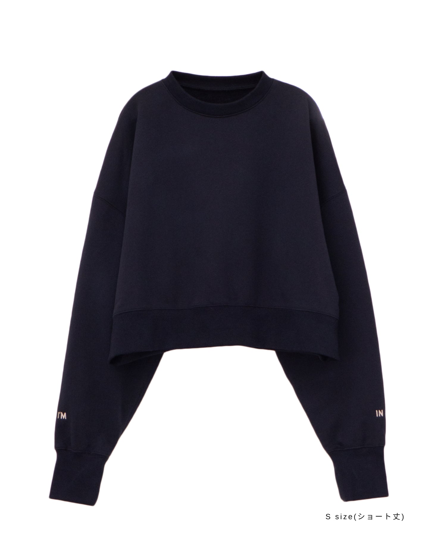 I'M IN ロゴスウェットトップス_Navy