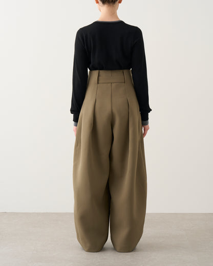 タックベルトパンツ_Khaki