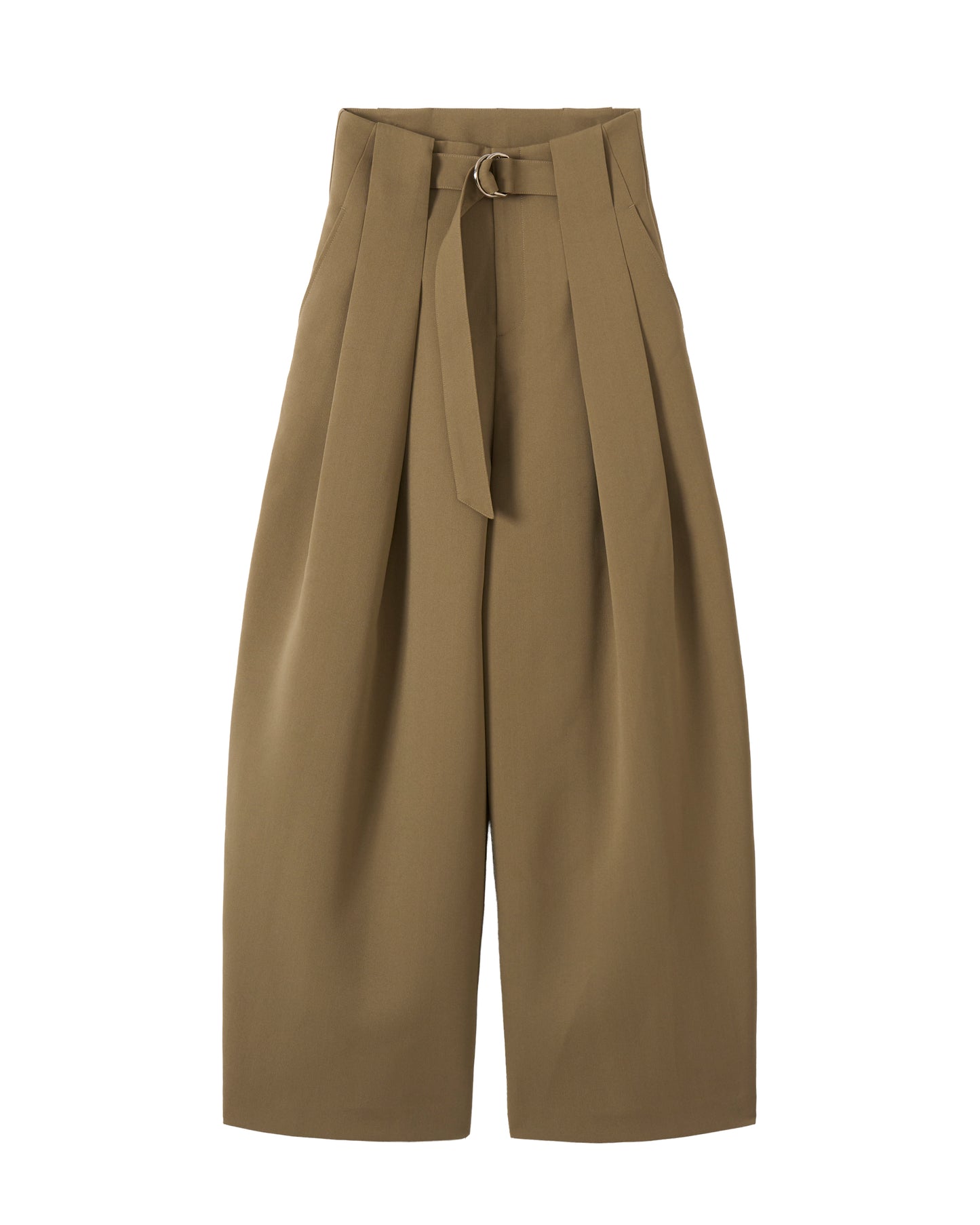 タックベルトパンツ_Khaki