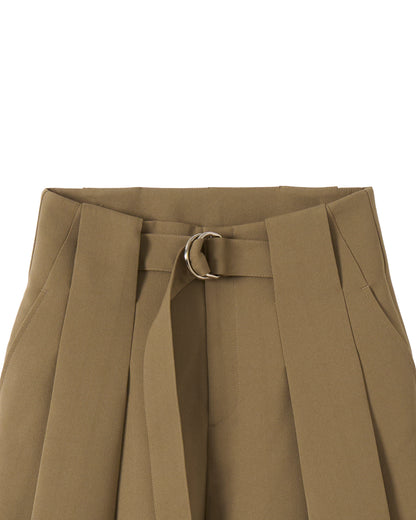 タックベルトパンツ_Khaki