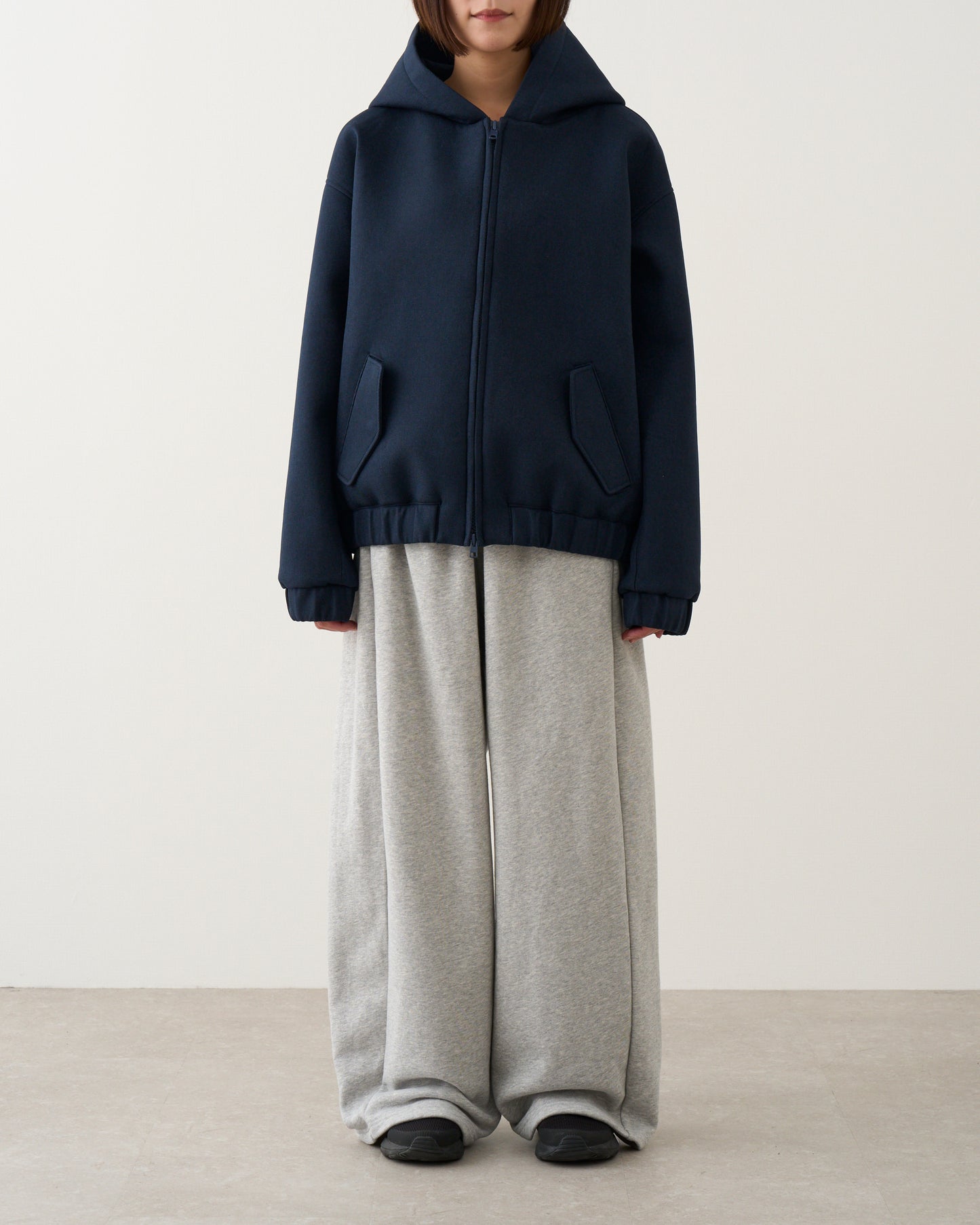 フーデッドジャケット_Navy