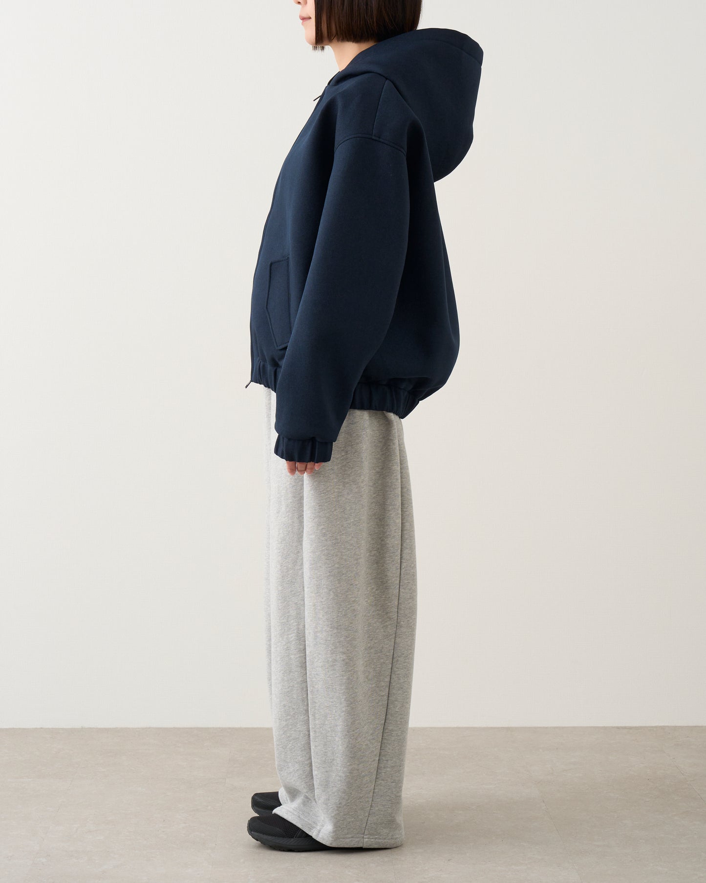 フーデッドジャケット_Navy