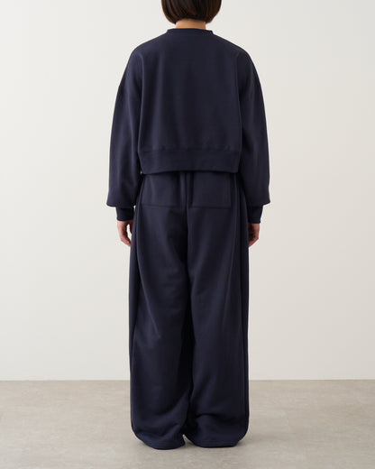 ギャザースウェットパンツ_Navy