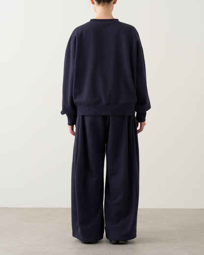 ギャザースウェットパンツ_Navy