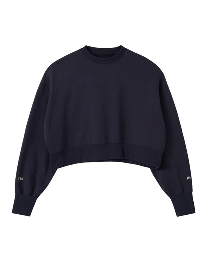 I'M IN ロゴスウェットトップス_Navy