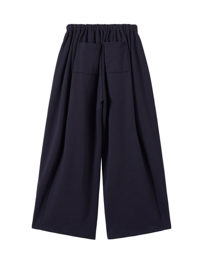 ギャザースウェットパンツ_Navy